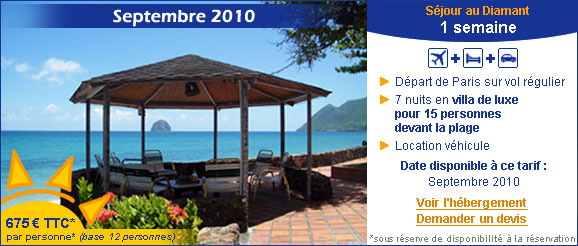 location villa prestige martinique MQDI14 en Septembre 2010