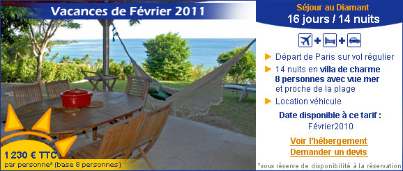 location villa martinique - MQDI02 - Fevrier 2011