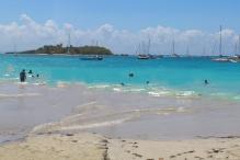 Plage du Gosier - vue ilet du Gosier