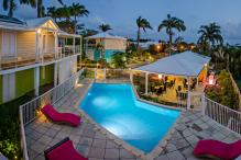 Majesty Palm in St François, Guadeloupe - overview