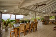 Location villa de luxe et vue mer 5 chambres pour 12 personnes avec piscine à Deshaies en Guadeloupe 