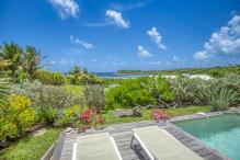 Location villa piscine accès et vue mer Le Moule Guadeloupe_terrasse