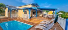 Location villa 4 chambres 10 personnes Guadeloupe sainte anne avec piscine 