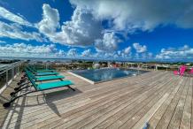 A louer villa vue mer Saint François Guadeloupe_piscine et mer-1