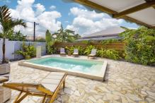Charmante villa de ville avec piscine et 3 chambres à louer à Saint François en Guadeloupe