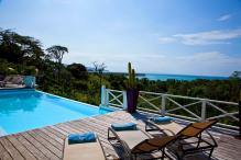 Location villa Las Terrenas - La piscine avec vue mer