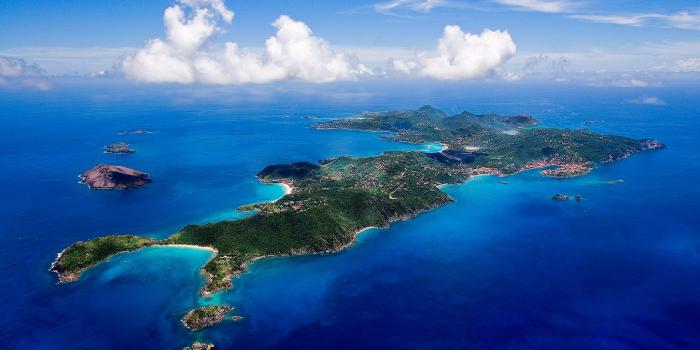 Saint Barth vue du ciel