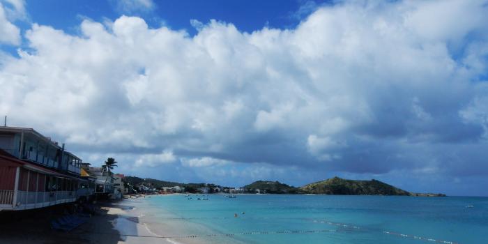 Plage de Grand Case lagon