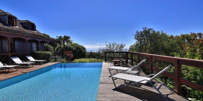 Le jardin Malanga - Piscine vue mer