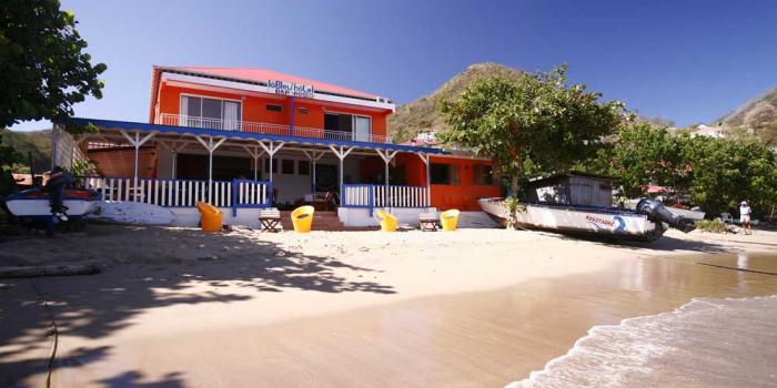 Lo Bleu hotel - view from the beach