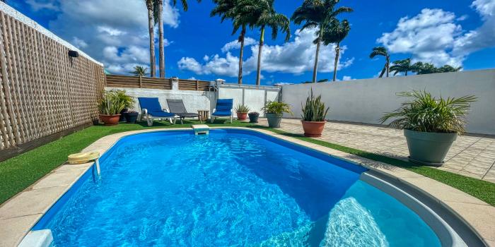 1.Location villa piscine St François Guadeloupe_Piscine