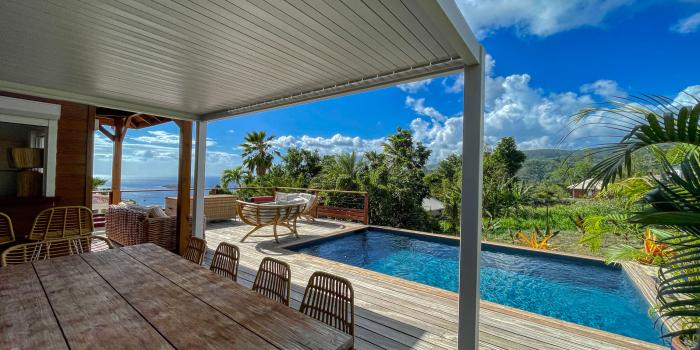 Location Villa 2 chambres Bouillante Guadeloupe-vue ensemble