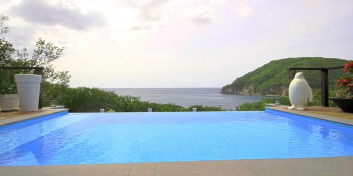 Location villa de charme à Dehaies - Vue de la terrasse