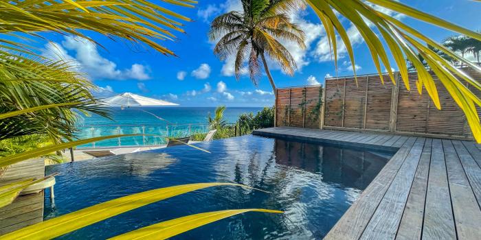 A louer villa 4 chambres au Gosier avec piscine et vue mer - vue mer