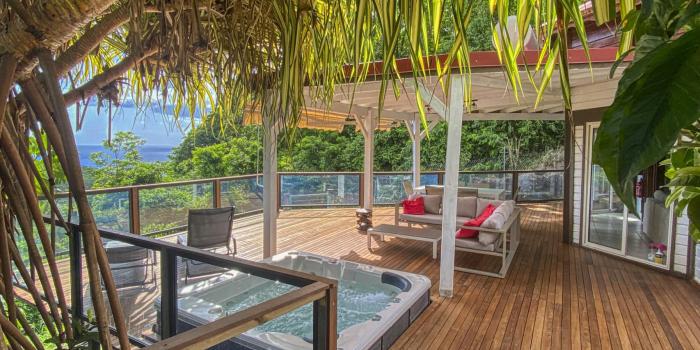 A louer villa 2 chambres Pointe Noire Guadeloupe_ Terrasse 