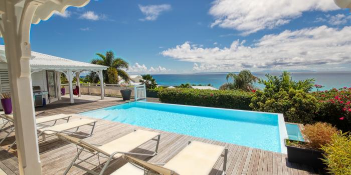 Villa vue mer 180° à louer en Guadeloupe - Vue mer