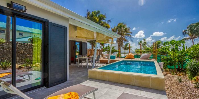 villa 2 chambres pour 4 personnes avec piscine et vue mer ste anne guadeloupe