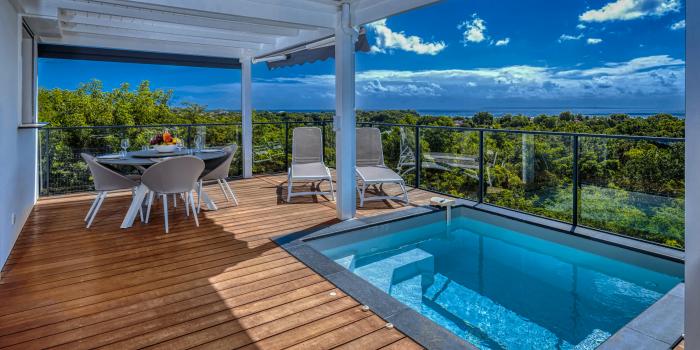 Villa vue mer Sainte Anne Guadeloupe- vue mer