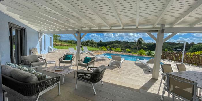 Location villa Sainte Anne Guadeloupe-Terrasse