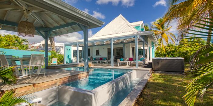 Location villa 4 chambres proximité plage vue mer à St François Guadeloupe