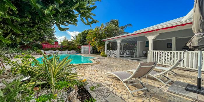 Guadeloupe Saint François- location villa 4 chambres 8 personnes avec piscine