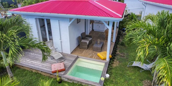 Location Villa 1 chambre Saint François Guadeloupe-vue du ciel