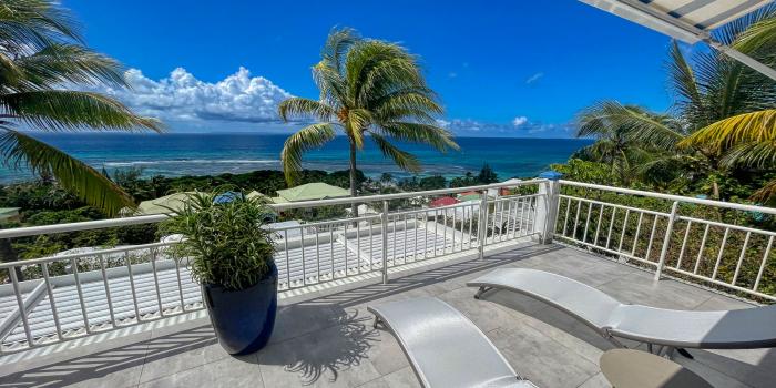 Location Duplex 4 personnes vue mer Saint François Guadeloupe_Vue mer