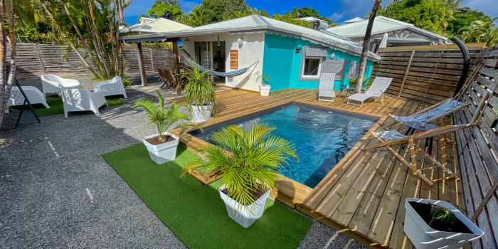 Location villa 2 chabres 4 personnes avec piscine - Saint François Guadeloupe