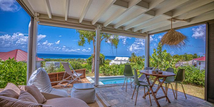 Location bungalow piscine Grand Bourg Marie Galante_ Vue d'ensemble 