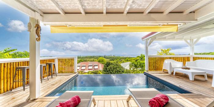 Location villa Grand Bourg Marie Galante_ Vue mer 
