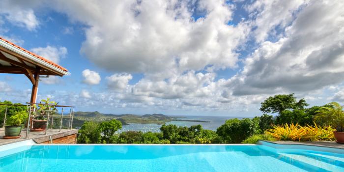 Location villa Martinique - Villa prestige Le Marin - Vue Mer