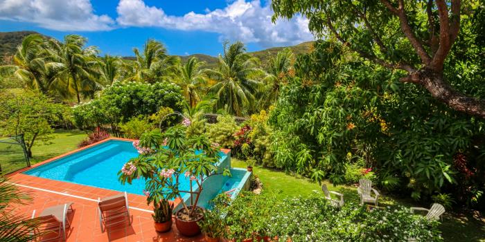 Location villa Martinique - Sainte Anne - Terrasse et piscine