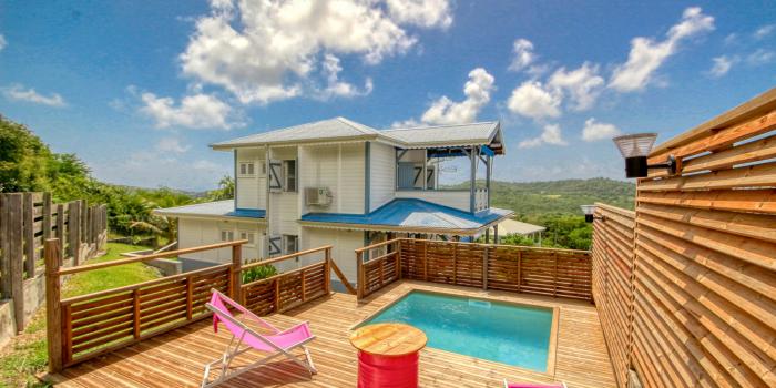 location maison Martinique Sainte Anne 6 personnes avec piscine 