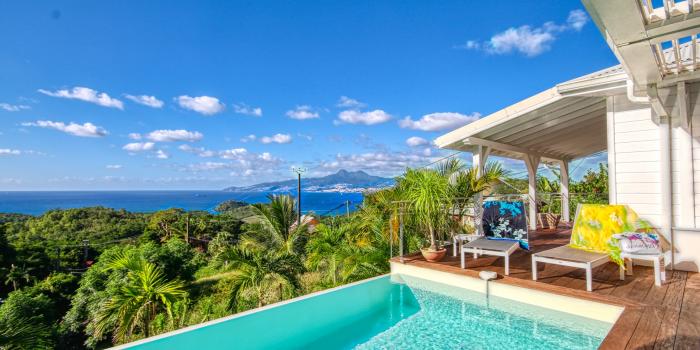 location villa de luxe martinique vue mer piscine 