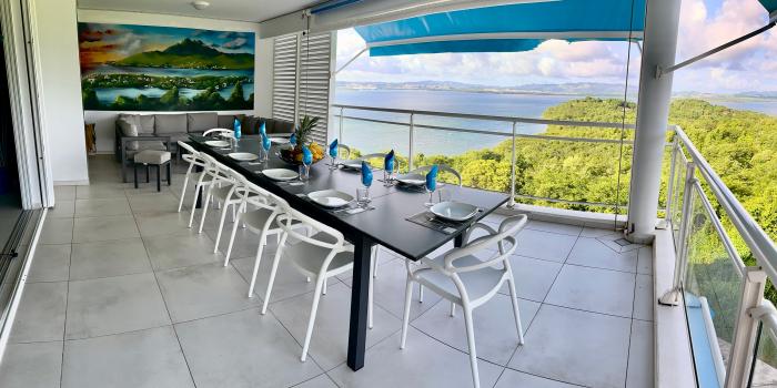 Location appartement luxe trois ilets martinique - la terrasse 
