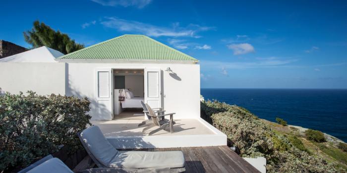 Location villa Pointe Milou - La terrasse de la chambre