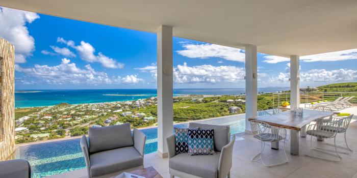 Location villa de luxe Saint Martin, Baie Orientale - Villa Sunrise