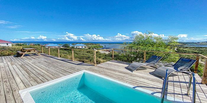 Location Villa 1 chambre Orient Bay St Martin-piscine-1