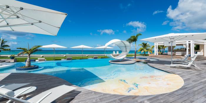 Beachfront villa rental St Martin