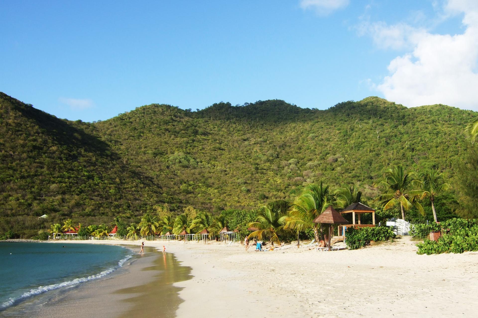 Anse Marcel beach lagoon