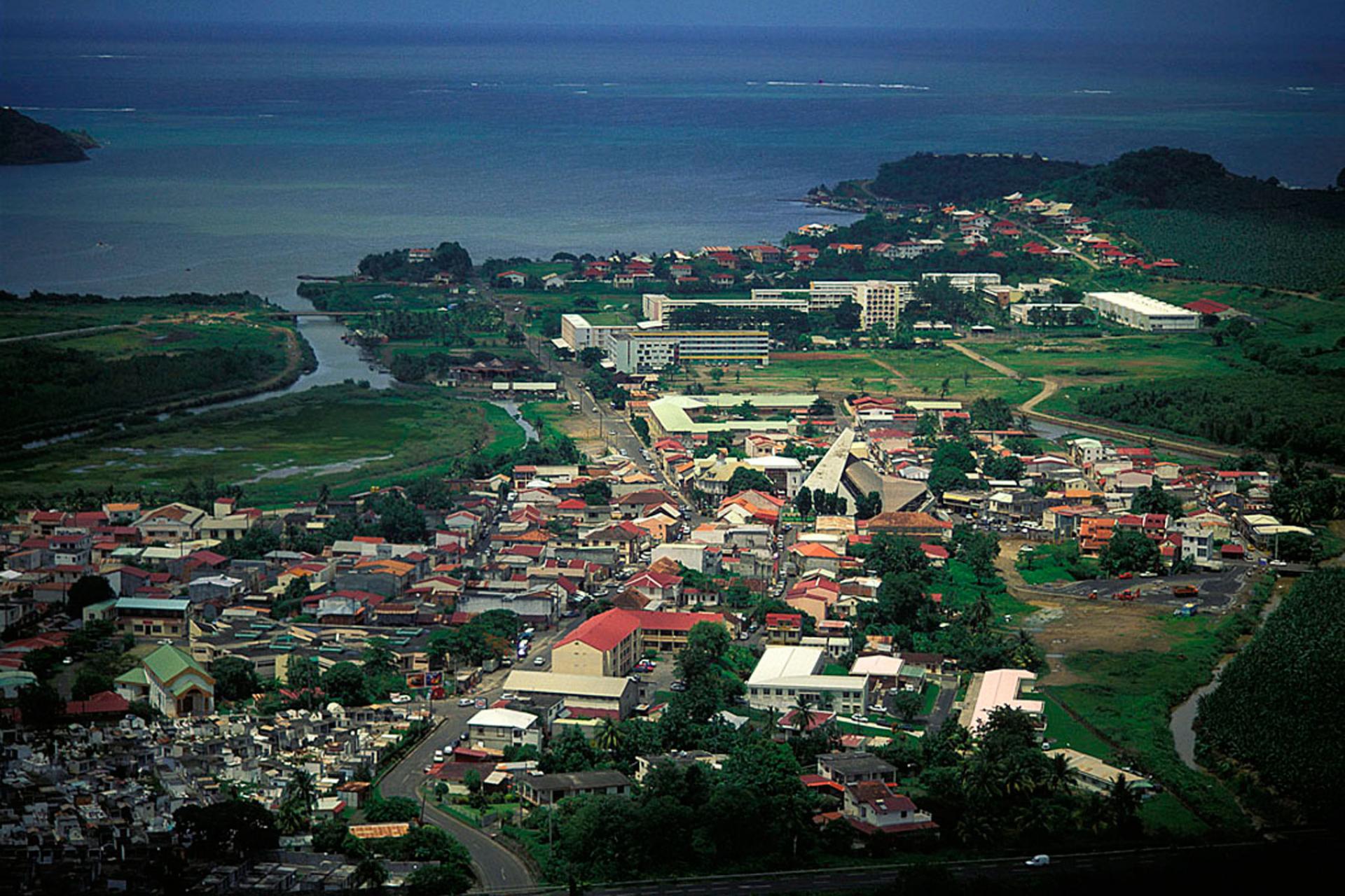 Vue aérienne de la commune du François