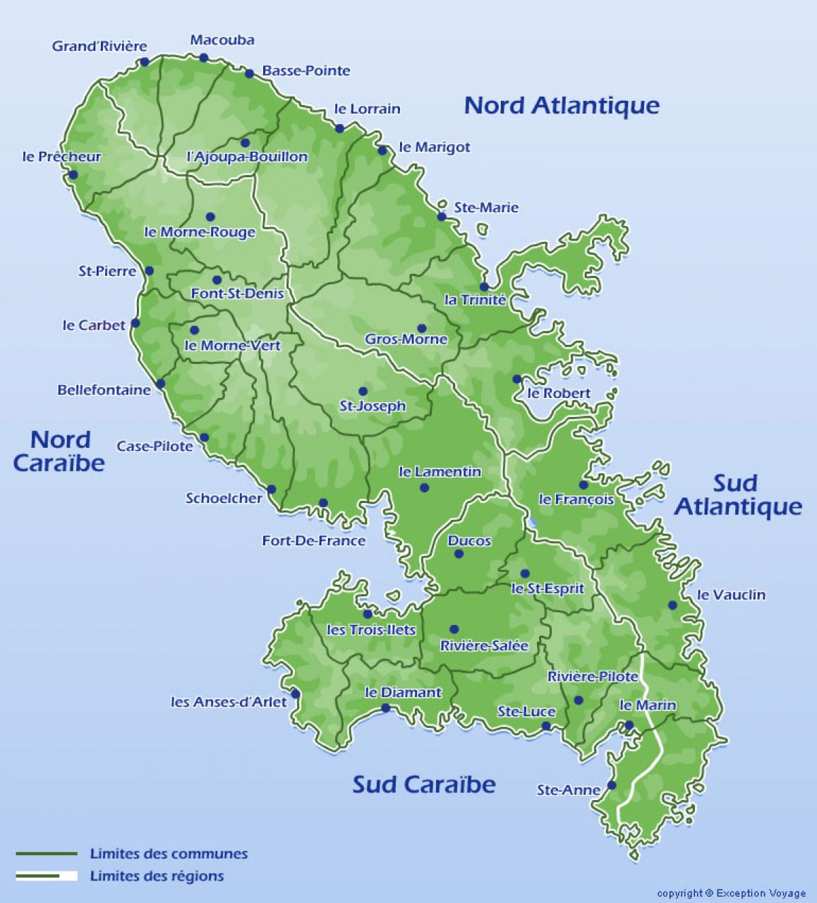 Carte martinique