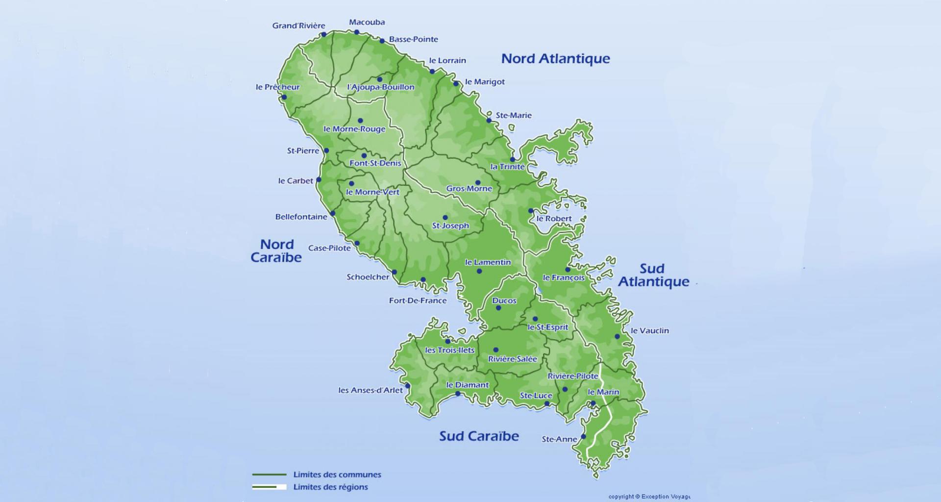 Carte martinique