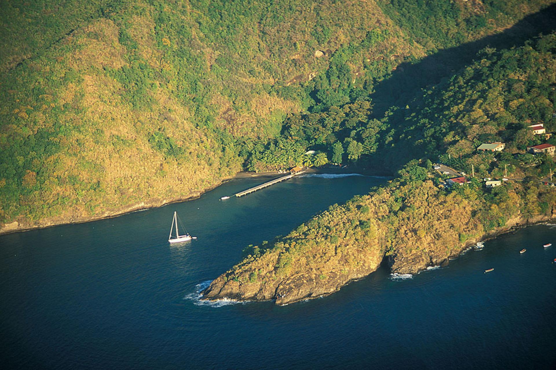 L'Anse Noire vue du ciel