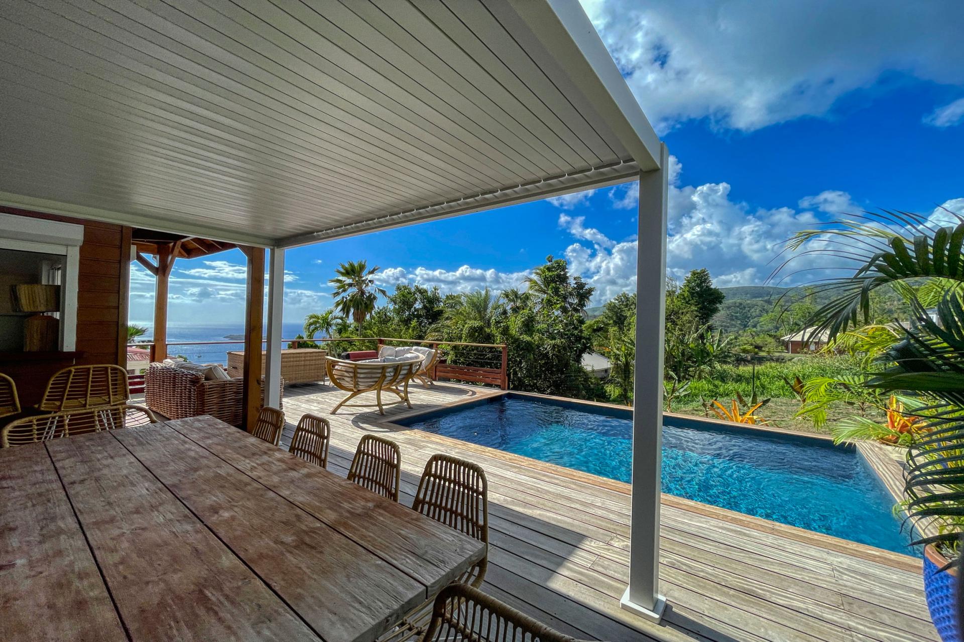 Location Villa 2 chambres Bouillante Guadeloupe-vue ensemble