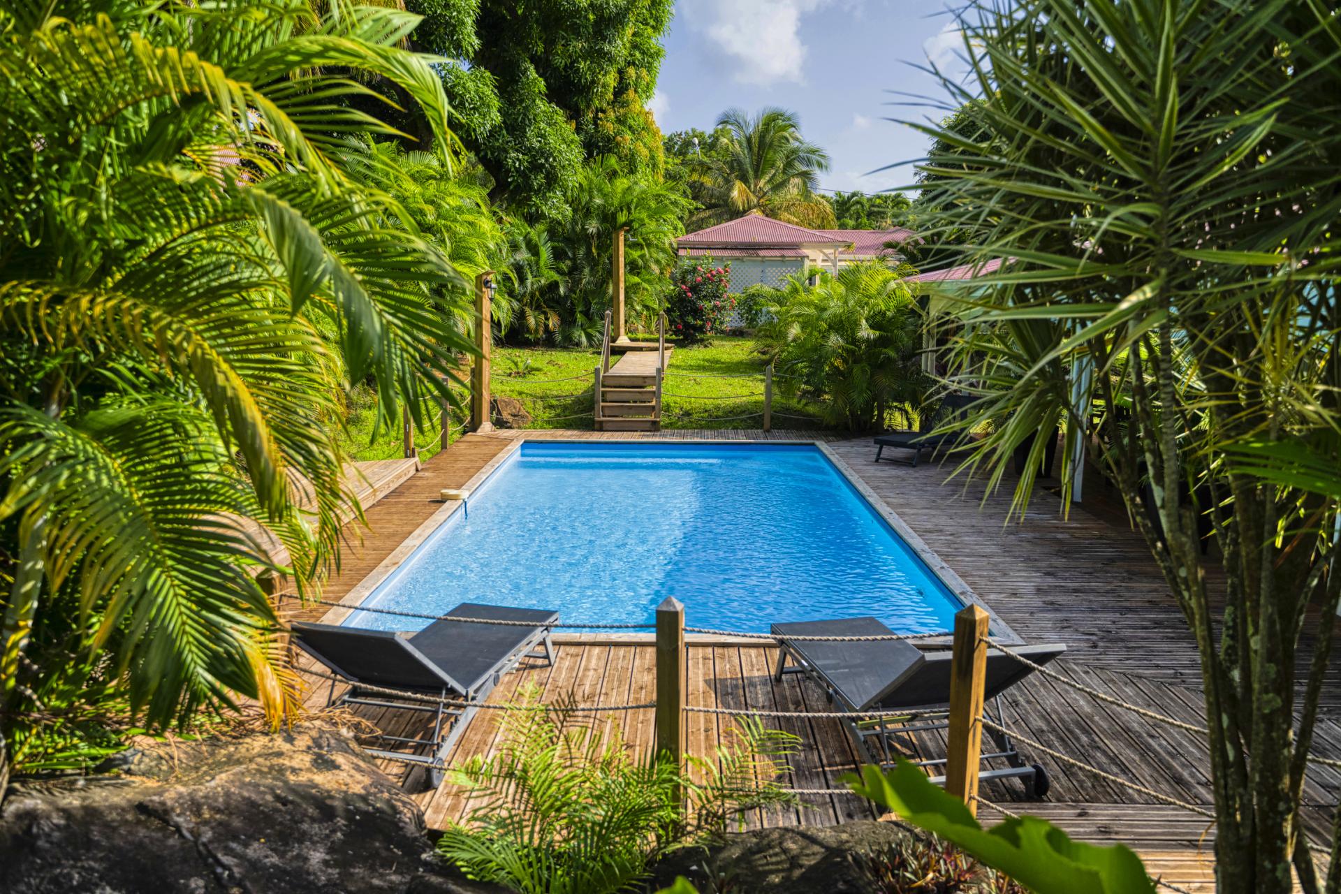 Location Villa 11 personnes Deshaies Guadeloupe-terrasse