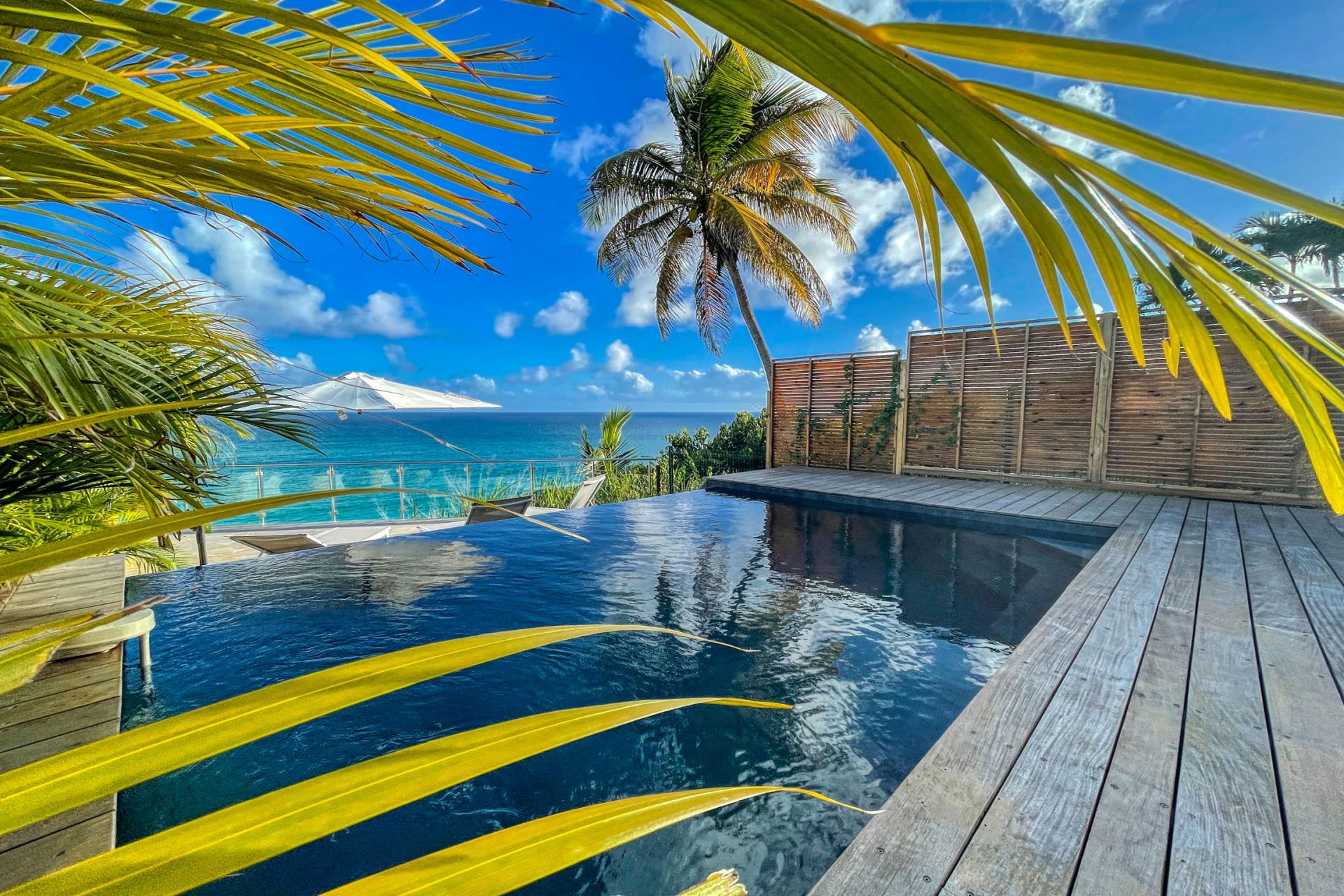 A louer villa 4 chambres au Gosier avec piscine et vue mer - vue mer