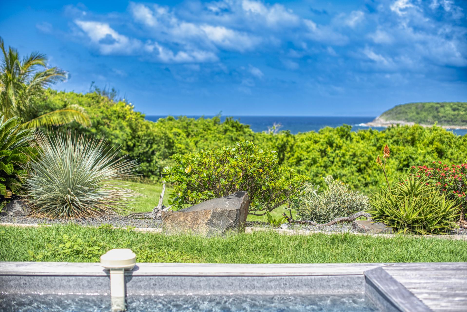 Location villa piscine accès et vue mer Le Moule Guadeloupe_vue mer