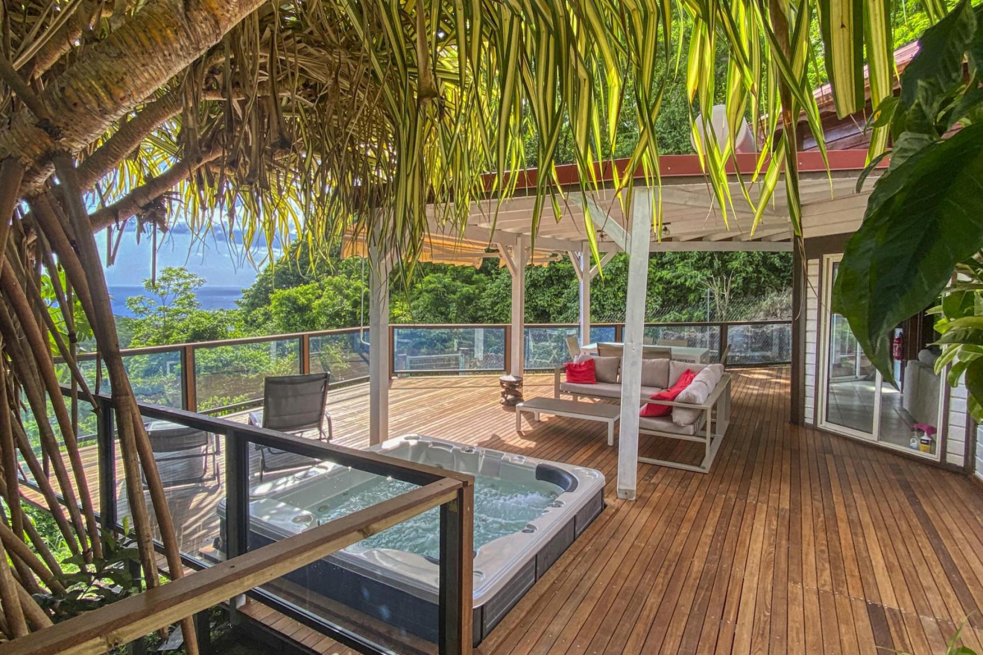 A louer villa 2 chambres Pointe Noire Guadeloupe_ Terrasse 