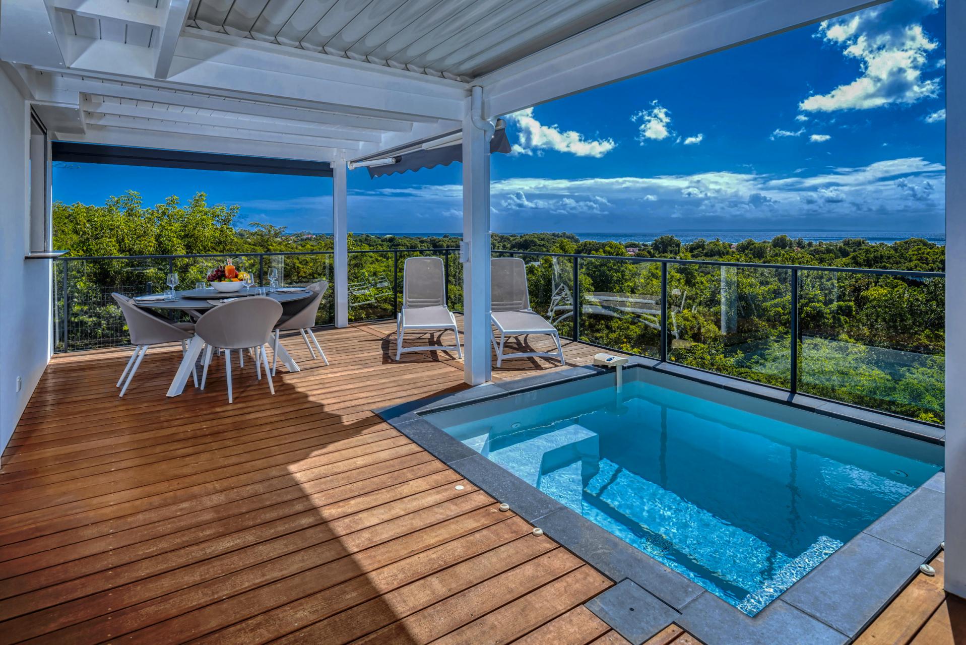 Villa vue mer Sainte Anne Guadeloupe- vue mer